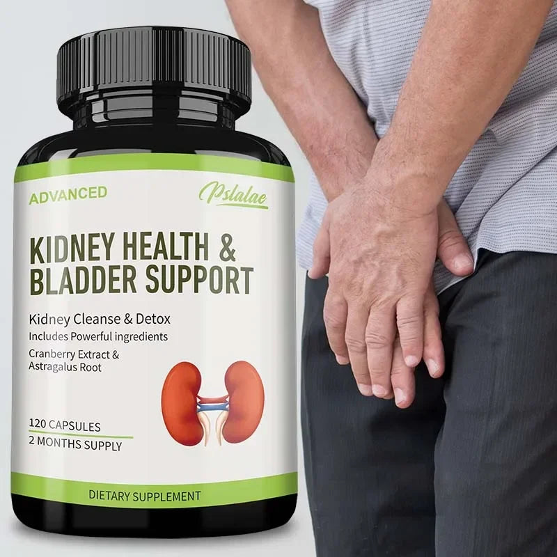 Kidney Health and Bladder Support - Boosts Energy,Supports The Immune System,Cleanses The Kidneys & Bladder - 120 Capsules ﻿