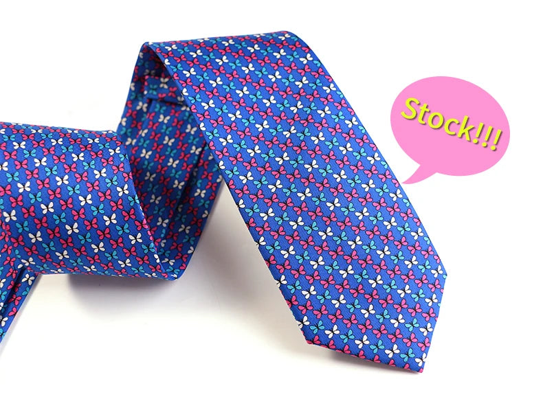 Tailor Smith 100% Silk Ties For Men Handmade Necktie With Animal Pattern Tie Father's Day Birthday Gift Tie