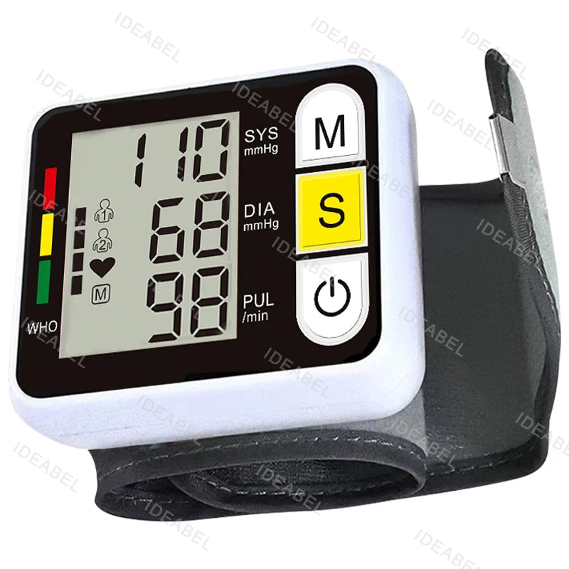 Digital Wrist Blood Pressure Monitor Medical Upper Arm Sphygmomanometer Automatic Tonometer Tensiometro Blood Pressure Meter