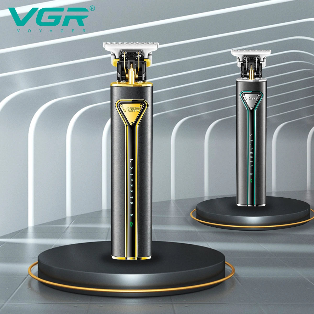 VGR Hair Clipper T9 Hair Trimmer Professional Hair Cutting Machine Metal Wireless Electric Rechargeable Clippers for Men V-009