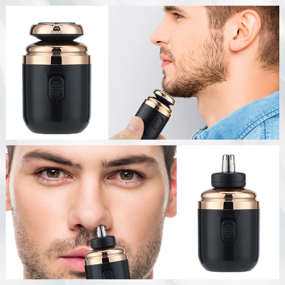 Mini Electric Shaver For Men Razor Portable Travel Hair Trimmer Electric Beard Scraper Knife Painless Shaving USB Rechargeable