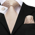 Hi-Tie Men's Ties Floral Paisley Handkerchief Cufflinks Tuxedo Accessories Classic Luxury Gift Ties For Party Dinner Wedding