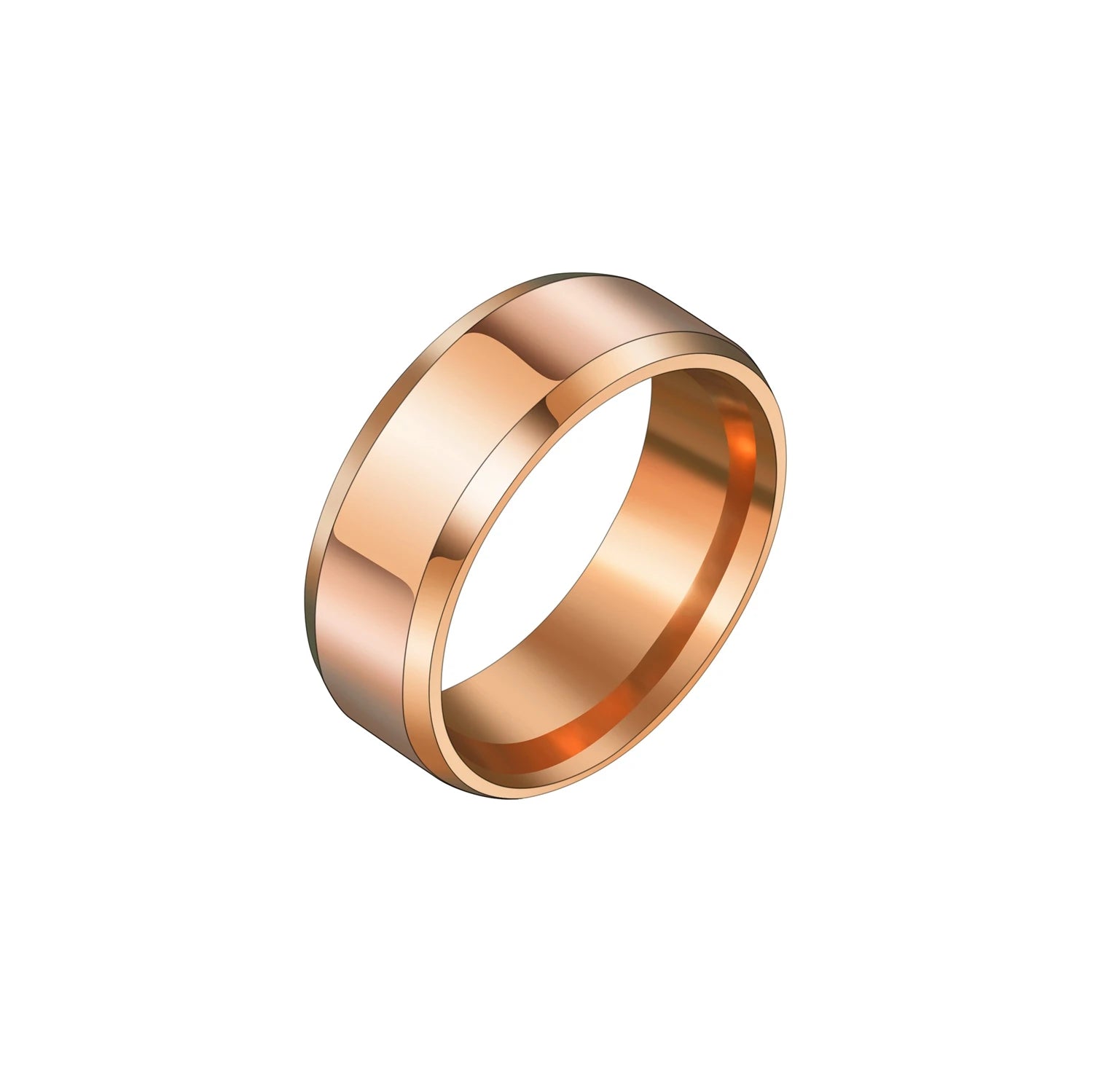 Freeteeme Punk 2mm/4mm/6mm/8mm Wide Simple Rings for Women Men Stainless Steel Smooth High Polished Wedding Finger Rings Jewelry