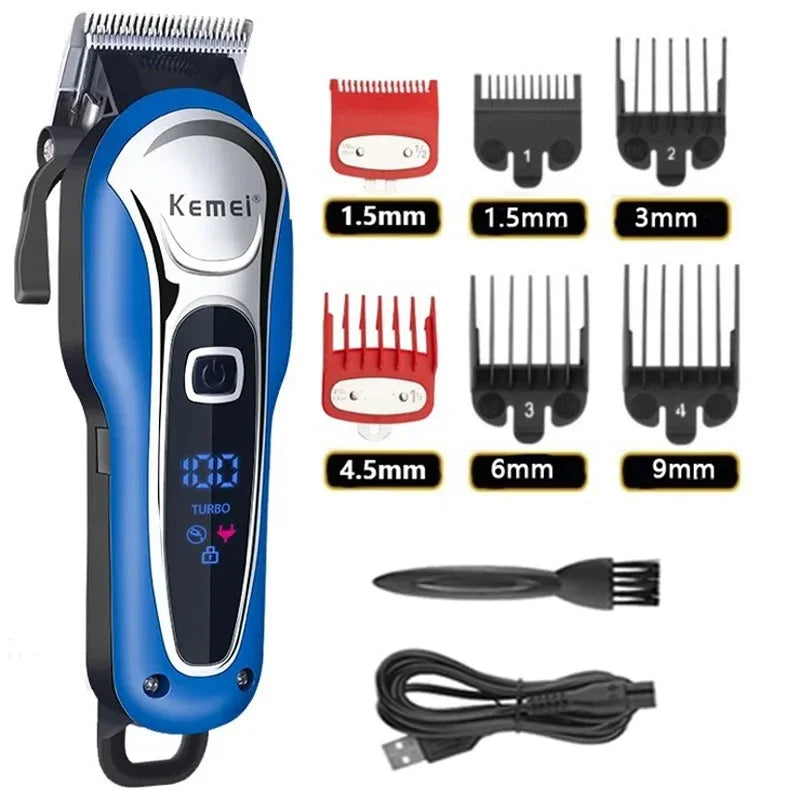 Kemei Hair Clipper KM-1995 Professional Hair Clipper Men's Electric Beard Knife Hair Clipper Hair Clipper Cordless Wired Trimmer
