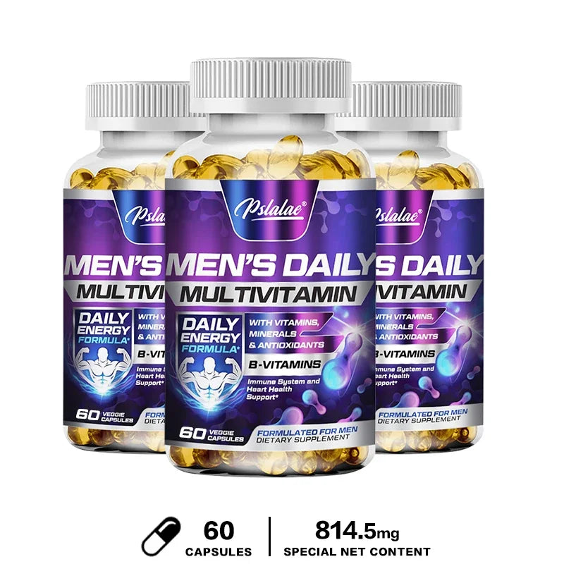 Men's Multivitamin Supplement-Daily Multivitamins and Nutrients To Support A Healthy,Active Lifestyle,Energy,Heart,Brain Health