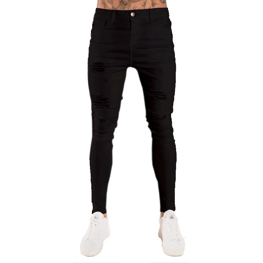 Men Pants Fashion Men Casual Pants Stretch Jeans Skinny Work Trousers Male Vintage Wash Plus Size Jean Slim Fit for Men Clothing