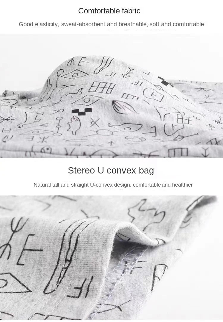 4Pcs Boxer Shorts Men's Underwear Sexy Panties Cotton Boxers Print Underpants Male Shorts U Convex Lingerie Plus Size 6XL