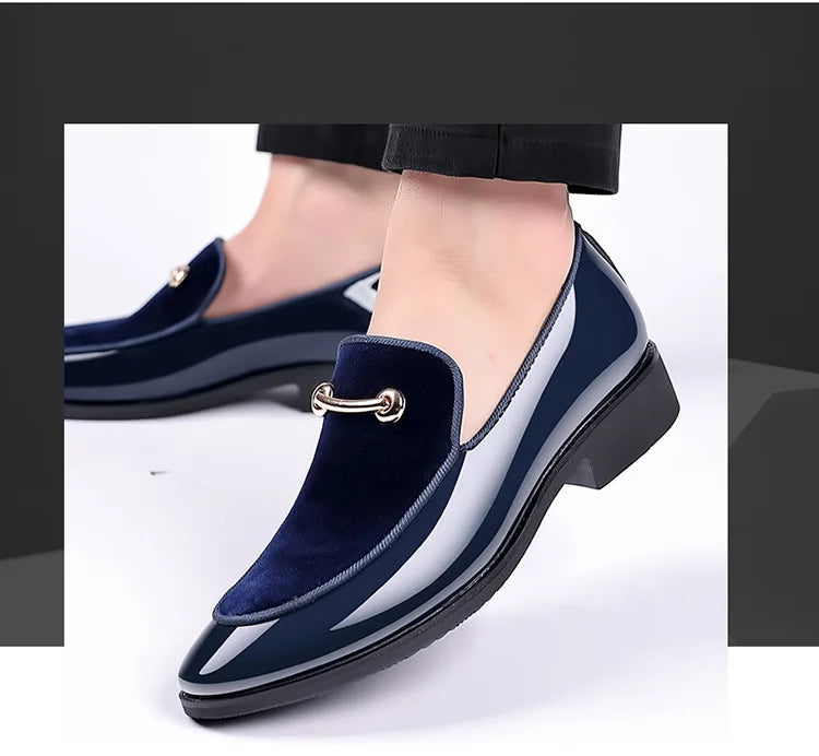 Suede Shoes for Men Luxury Designer Men Dress Shoes Fashion  Elegant Wedding Shoes italian style Men Oxford Shoe Big Size 38-48