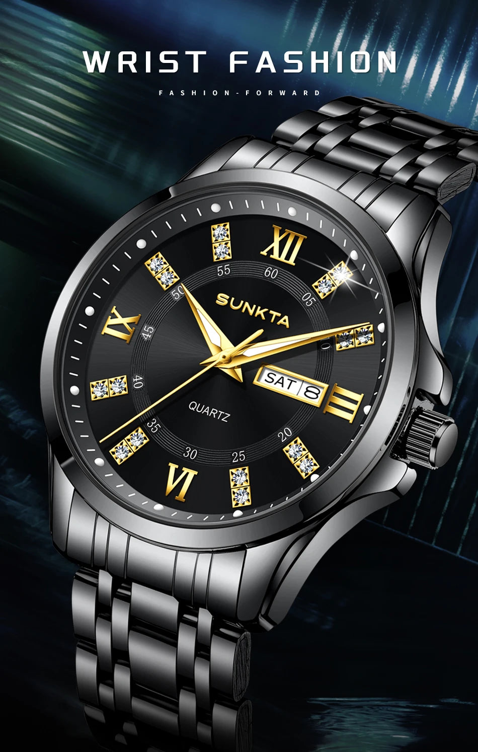 LIGE Men's Watches Top Brand Casual Original Wristwatch Waterproof Stainless Steel Scratch-Resistant Mirror Watch for Man Reloj