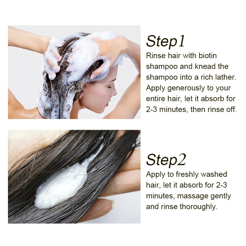 Biotin Prevent Hair Loss Shampoo And Conditioner Growth Oil Treatment For Hair Fast Regrowth Care Beard Hair Beauty Health Care