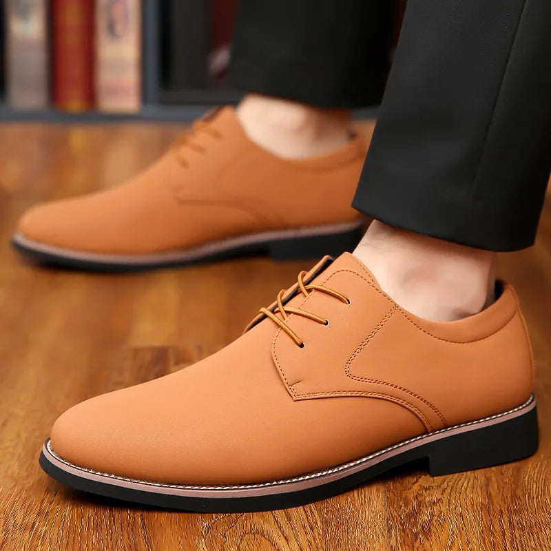 Men's Shoes Fashion Casual Leather Shoe Lace Up Oxford Shoe Business Dress Shoes Luxury Wedding Party Shoes for Men Large Size48