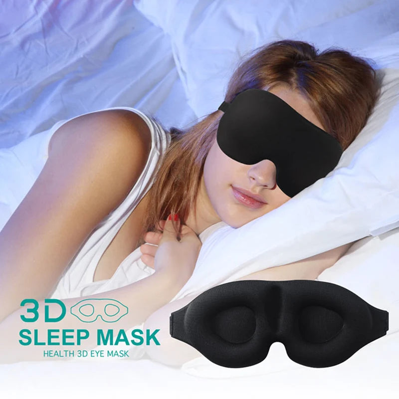Eye Mask for Sleeping 3D Contoured Cup Blindfold Concave Molded Night Sleep Mask Block Out Light with Women Men