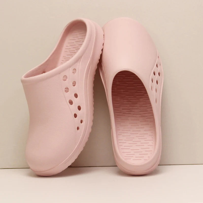 Unisex Scrub Clogs Nurse Medical Shoes EVA Ultra Light Anti Slip On Hospital Doctor Slippers Sandal Nursing Clog X06