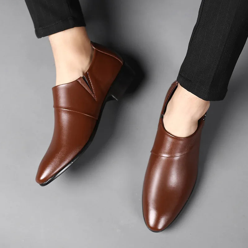 Oxfords Leather Shoes for Men Luxury Big Size 38-50 Men Dress Shoes Business Party Wedding Office Work Shoe 2025 New Men Loafers