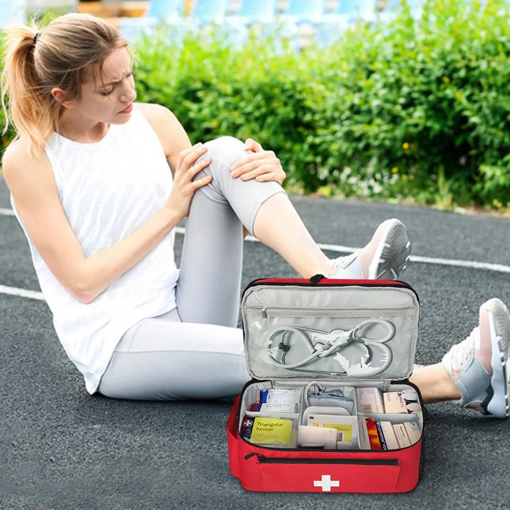 Travel Medicine Bag Empty Medical Storage Bag Pill Bottle Organizer Medication Organizer Medication Travel Case for Household