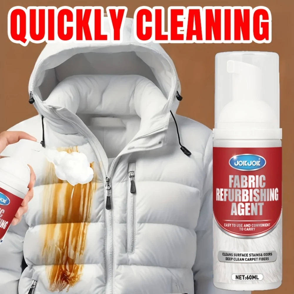 1 x 60ml Professional Fabric & Upholstery Cleaner Spray | Deep Cleaning Solution for Carpets, Sofas & Car Interiors, Removes Sta