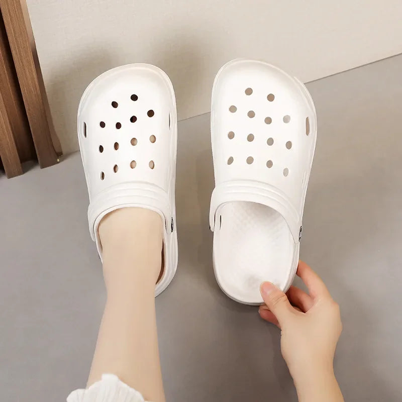 Fashion Sandals Waterproof Slippers Women men Shoes Summer Outdoor Slides Soft Sole Garden Shoes Indoor Nursing Clogs Sandals