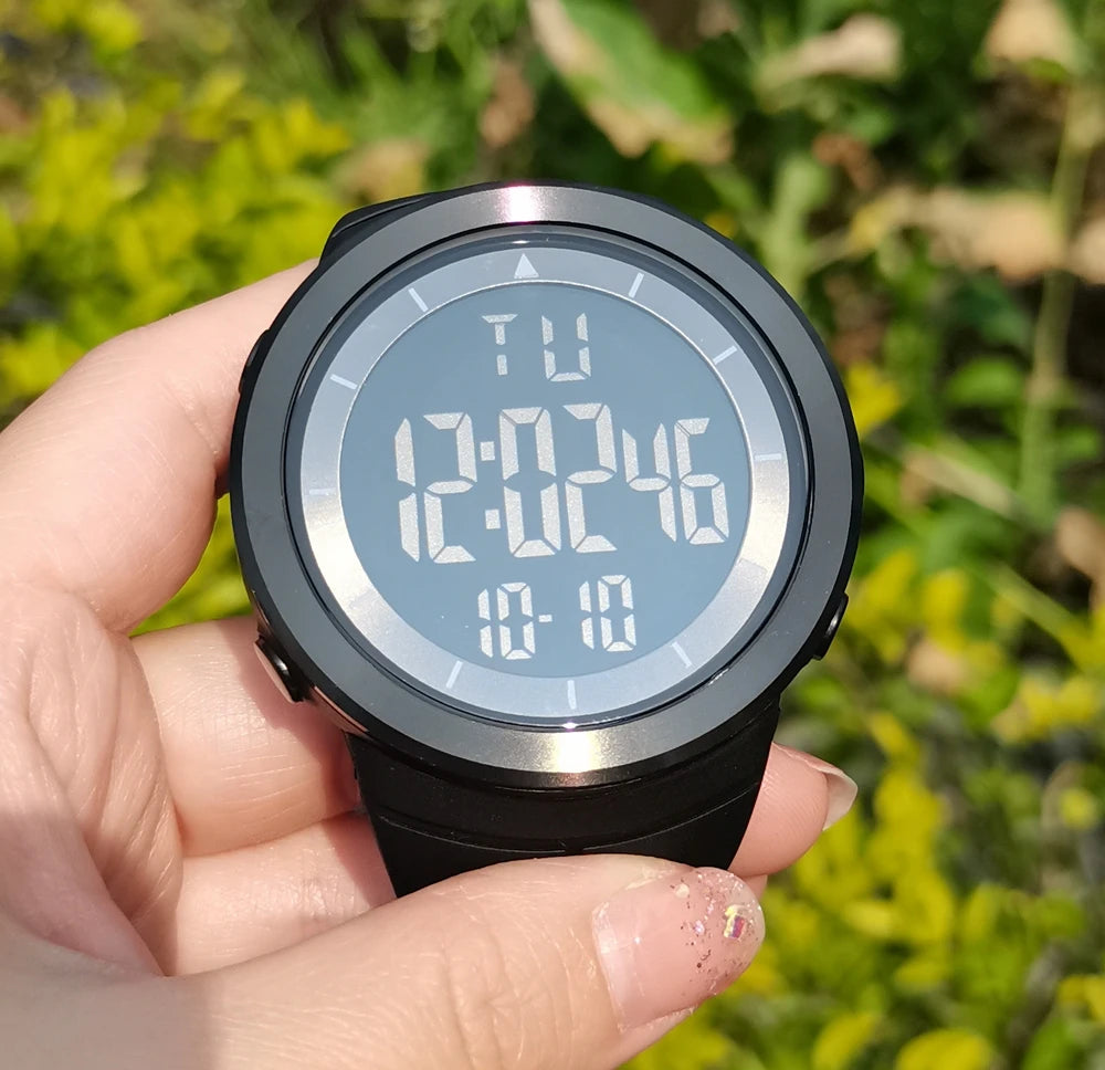 Digital Watches for Men Black Waterproof Tactical Wristwatch Big Dial Waterproof Electronic Led Military Clocks Alarm Stopwatch