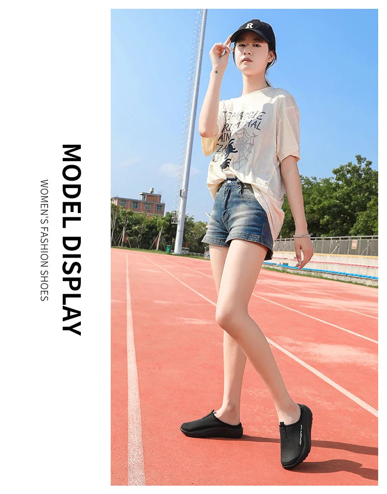 Men's and Women's Walking Shoes Lightweight and Comfortable Platform Wheels Slippers Cheap Breathable Casual Flat Shoes 2025