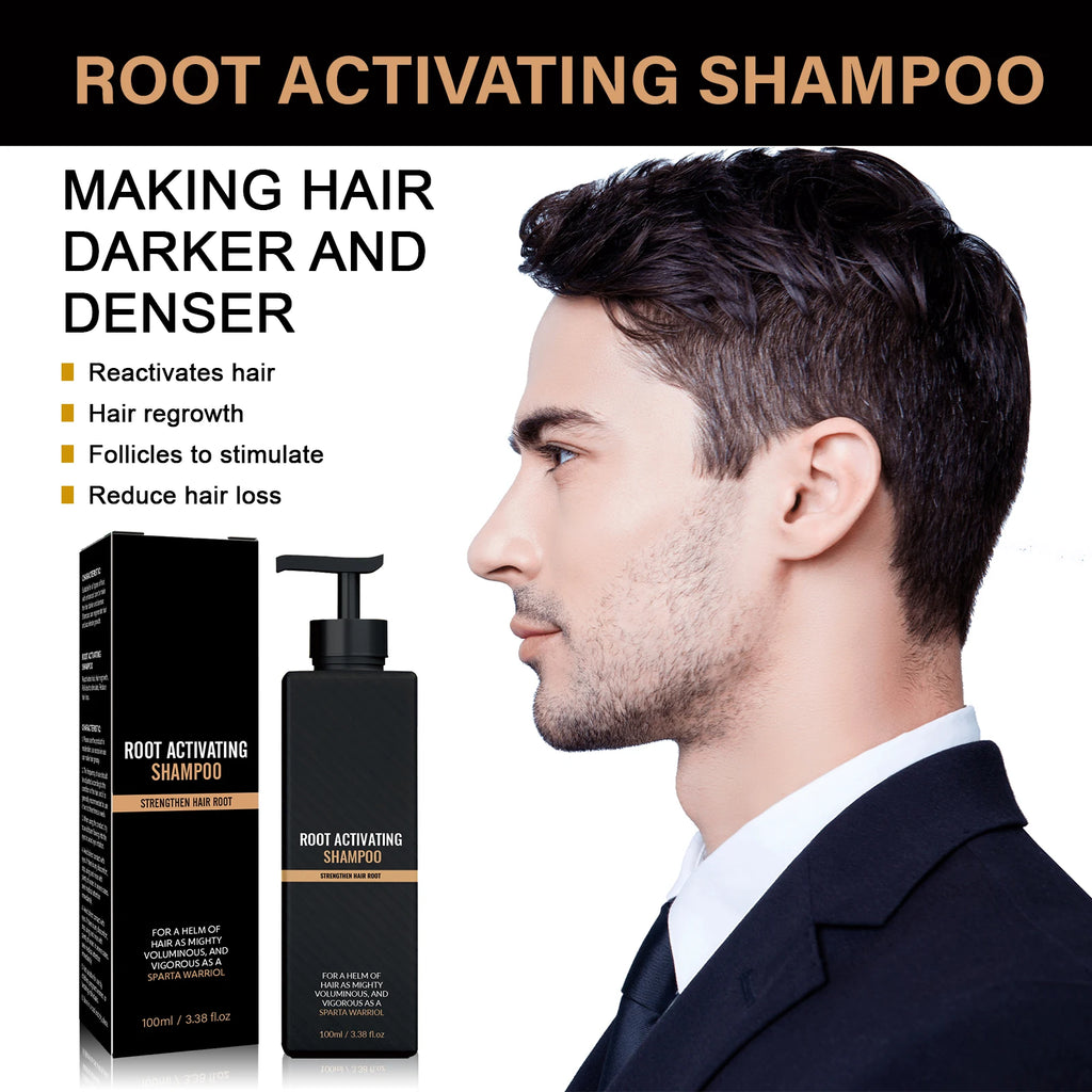 2pcs Anti Baldness Shampoo Thickening Shampoo Root Activator Shampoo Nourish Hair Regrowth for Thinning Hair & Hair Loss Care