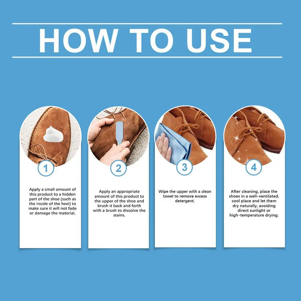 Cleaning Dirt Suede Cleaner Set Gentle Non-damaging Resists Fading Deformation Cleaner Set for All Suede Products Cleaner Set