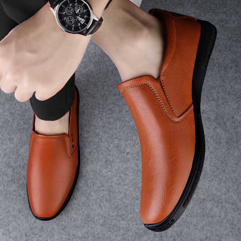 Leather Men Casual Shoes Breathable Soft Sole Office Loafers Shoes Men Designer Shoes Men Italian Brand Moccasins Zapatos Hombre