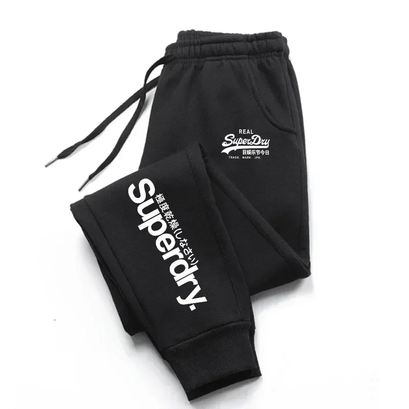 New men's casual pants for autumn and winter, men's and women's sports pants for outdoor hiking, and fashionable running pants