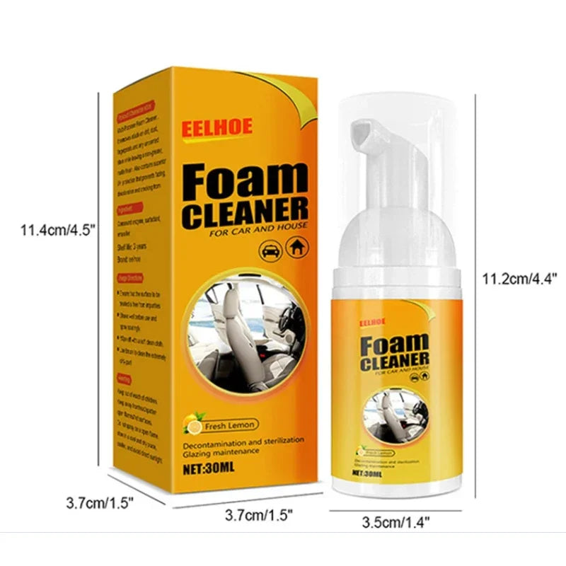 Multi-Purpose Foaming Cleaner Leather Cleaner Remover Spray Car Interior Household Stain Remover Car Cleaning Tools