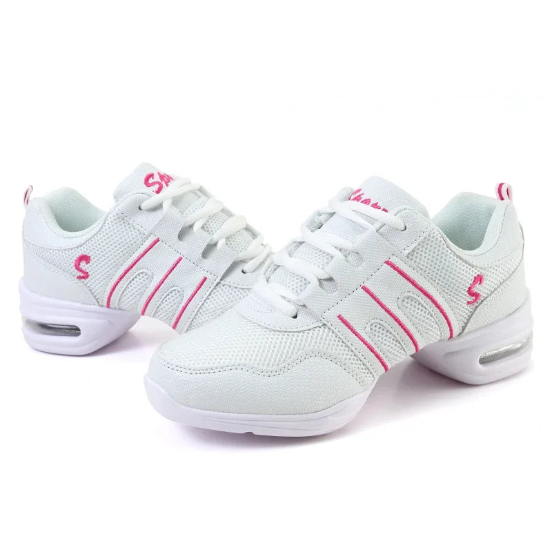 Dancing Shoes For Women Sports Feature Modern Jazz Dance Shoes Soft Outsole Breath Dance Shoes Female Waltz Sneakers Wholesale