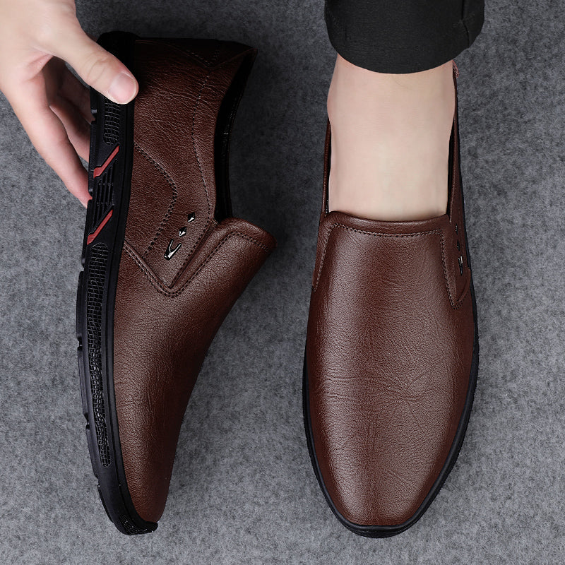 Leather Men Casual Shoes Breathable Soft Sole Office Loafers Shoes Men Designer Shoes Men Italian Brand Moccasins Zapatos Hombre