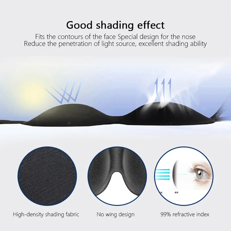 Eye Mask for Sleeping 3D Contoured Cup Blindfold Concave Molded Night Sleep Mask Block Out Light with Women Men