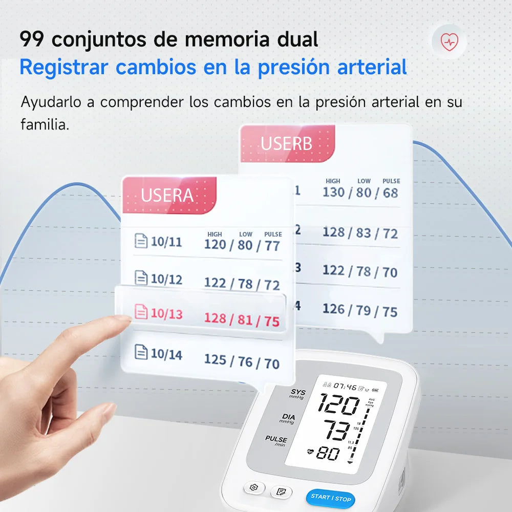 Yongrow Portable Digital Upper Arm Blood Pressure Monitor Measurement Tool Tonometer Sphygmomanometer baumanometro digitlal