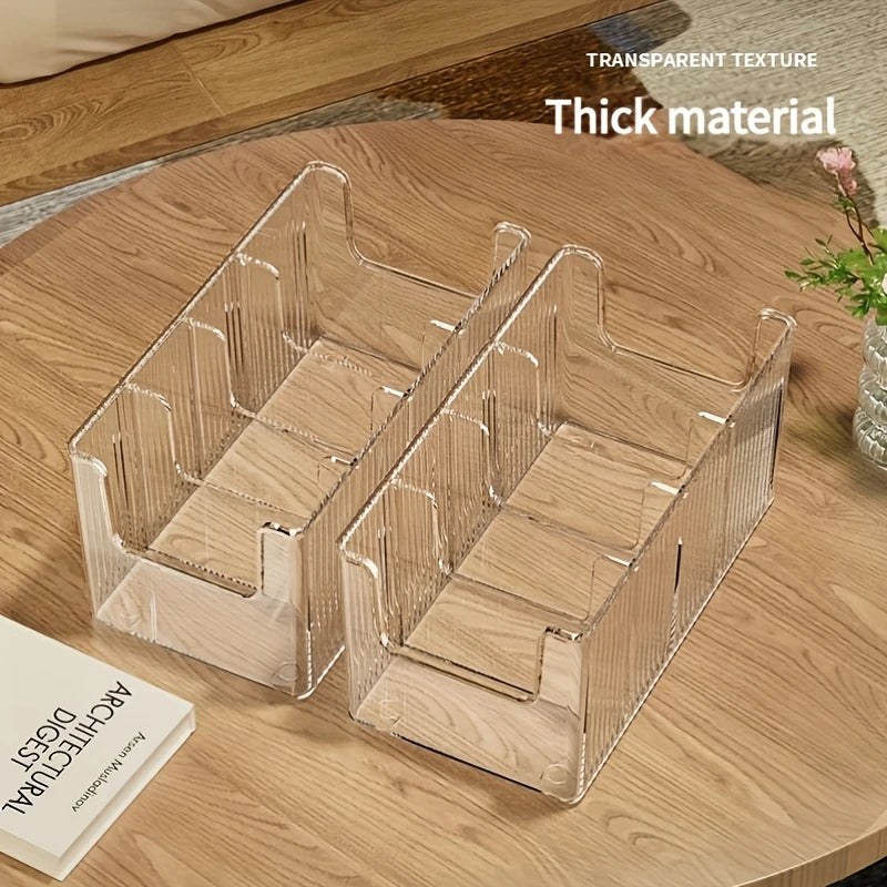 Medicine Storage Box Transparent Divided Desktop Medicine Organizer 4-Compartment Makeup Organizer Storage Rack First Aid Box