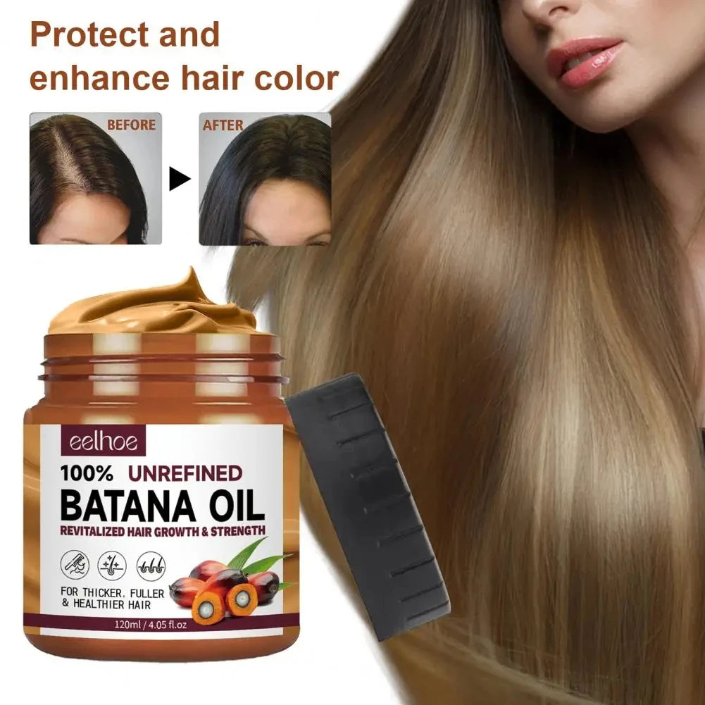 100% Pure Organic Hair Mask Batana Oil Hair Growth Oil Natural Treatment Nourish Reduce Hair Loss Anti-Breakage Hair Conditioner