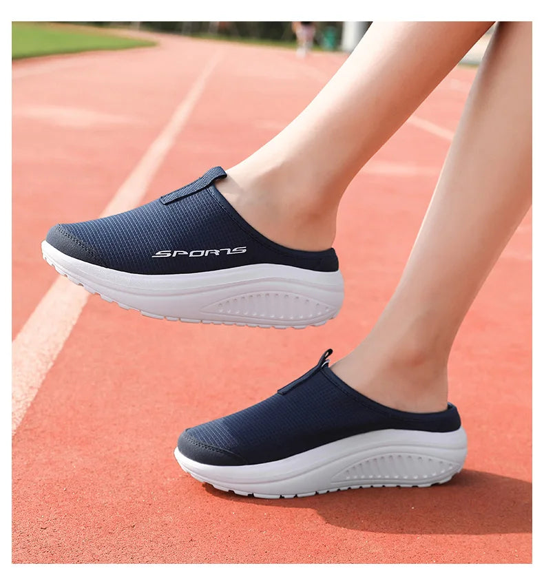 Men's and Women's Walking Shoes Lightweight and Comfortable Platform Wheels Slippers Cheap Breathable Casual Flat Shoes 2025