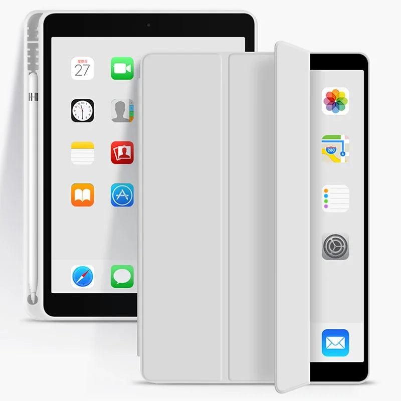 Pencil Holder Case for ipad 10th Gen 10.9 2024 2025 A16 11th Air13 M3 M2 Air4 5 6 10.9 Pro11 M4 M2 7 8 9th 10.2 Pro12.9 5th 6th