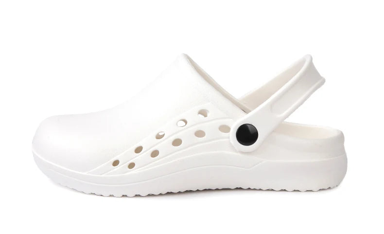 Unisex Scrub Clogs Nurse Medical Shoes EVA Ultra Light Anti Slip On Hospital Doctor Slippers Sandal Nursing Clog X06