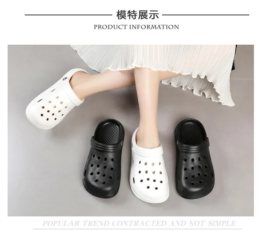 Fashion Sandals Waterproof Slippers Women men Shoes Summer Outdoor Slides Soft Sole Garden Shoes Indoor Nursing Clogs Sandals
