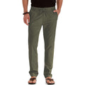 Large casual pants for men, trendy business casual pants for spring and autumn, comfortable straight leg solid color trousers