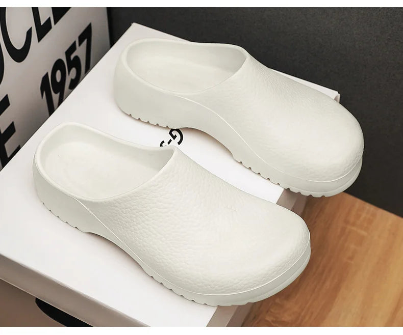 Comfortable Clogs for Women Men Eva Slip-on Chef Nurse Shoes Waterproof Slippers Lightweight Hospital Kitchen Safety Sandals