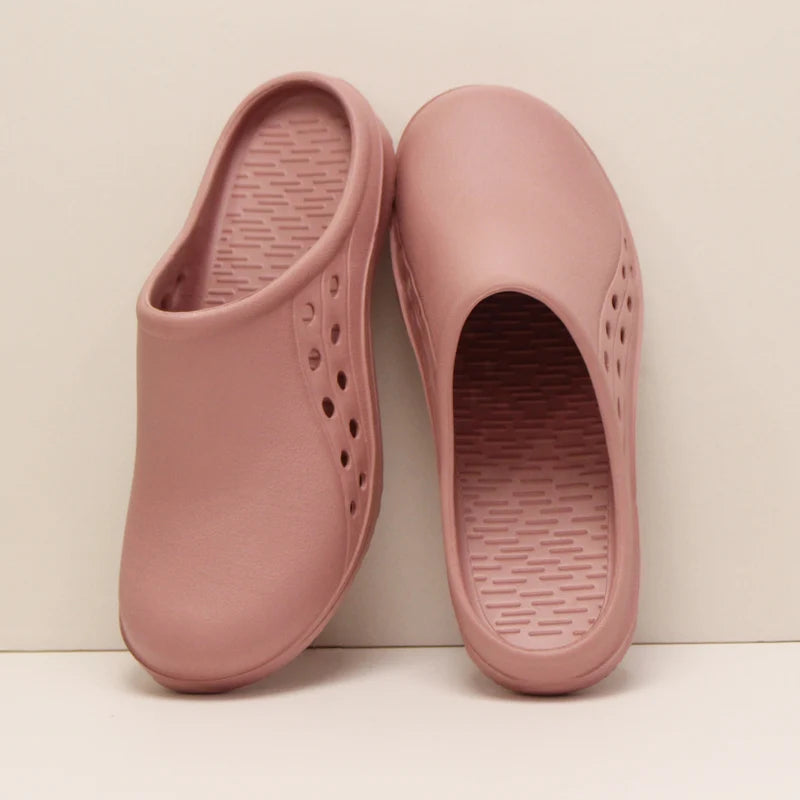 Unisex Scrub Clogs Nurse Medical Shoes EVA Ultra Light Anti Slip On Hospital Doctor Slippers Sandal Nursing Clog X06