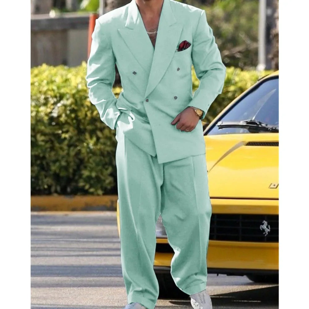 Man Formal Suits for Men Suit Set Wedding Luxury  Fashion Suit Dress  2 Piece Modern Men's Suits