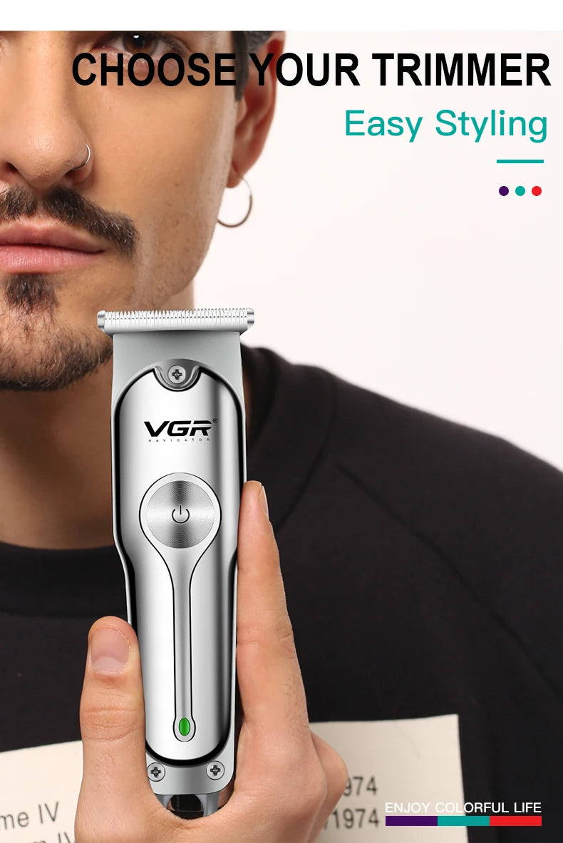 VGR  071 T-blade cutting machine barber rechargeable professional hair clipper trimmer for men cordless