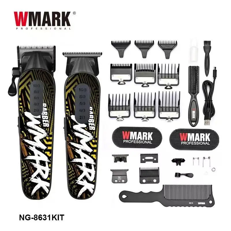 WMARK new hair clipper NG-8631KIT men's oil head engraving electric scissors 2 sets