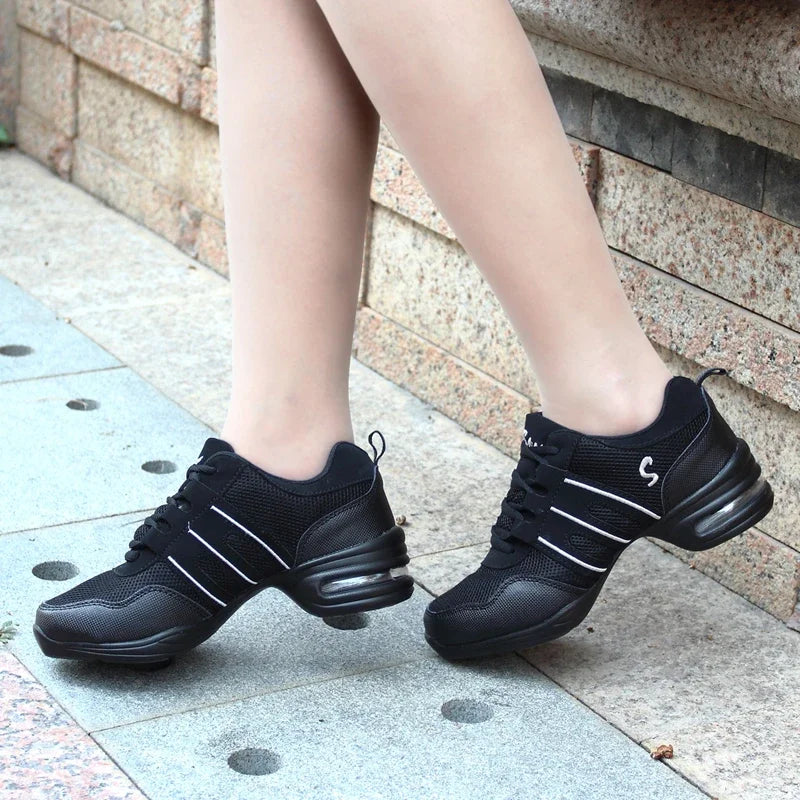 Dancing Shoes For Women Sports Feature Modern Jazz Dance Shoes Soft Outsole Breath Dance Shoes Female Waltz Sneakers Wholesale