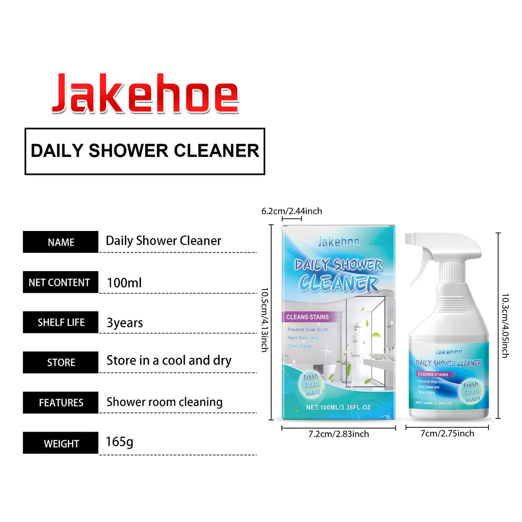 Bathrooms Cleaning Agent Strongly Removing Stubborn Stains Limescale Restore Shines No Residual Refresh Air Daily Shower Cleaner