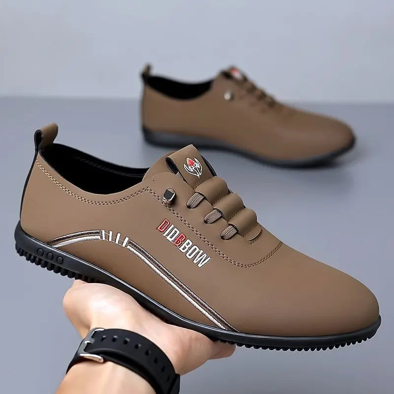 Leather Shoes for Men Fashion Soft Sole Men Loafers Comfortable Lightweight Walking Shoes Men Flats Moccasins Zapatillas Hombre