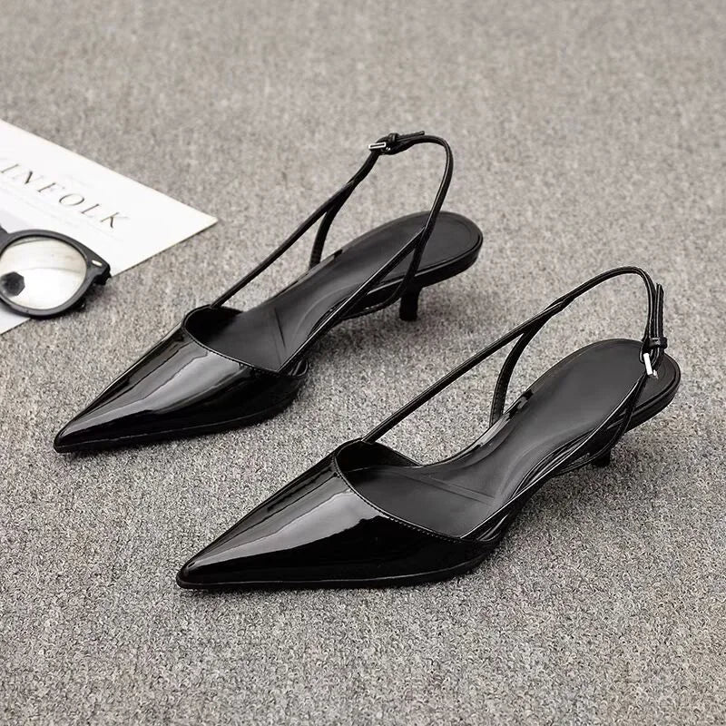 Women Pointed Toe High Heels Shoes Sandals 2024 Dress Party Fashion Summer Slippers New Flip Flops Pumps Mujer Zapatos Slides