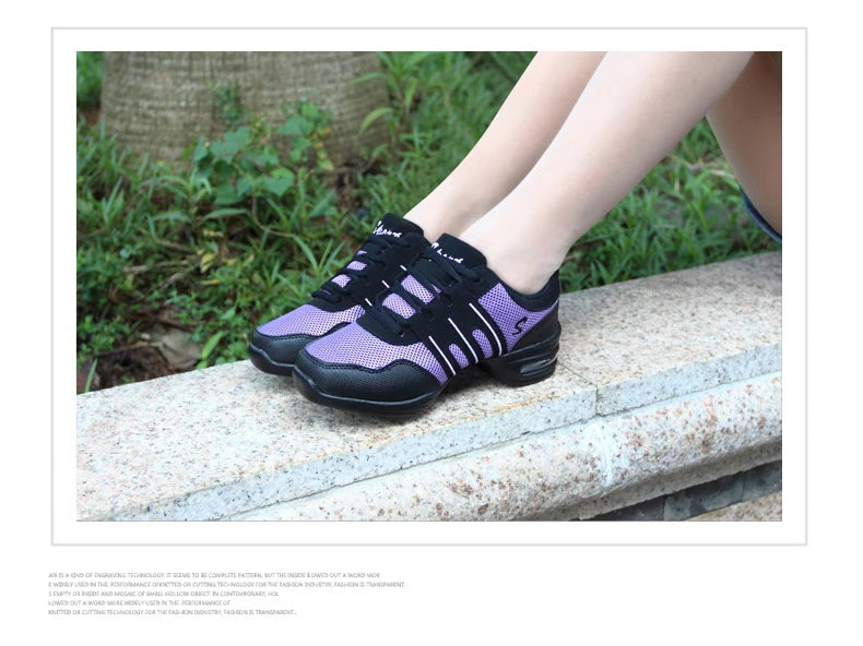 Dancing Shoes For Women Sports Feature Modern Jazz Dance Shoes Soft Outsole Breath Dance Shoes Female Waltz Sneakers Wholesale