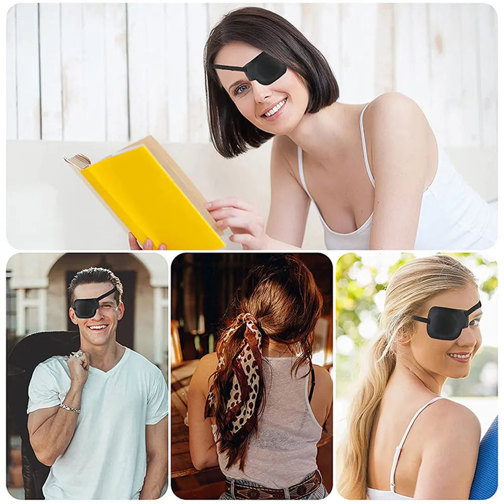 Monocular Eye Mask Medical Single Eye Patch Light Blocking Amblyopia Correction 3D Stereoscopic Strabismus Correction Eye Mask